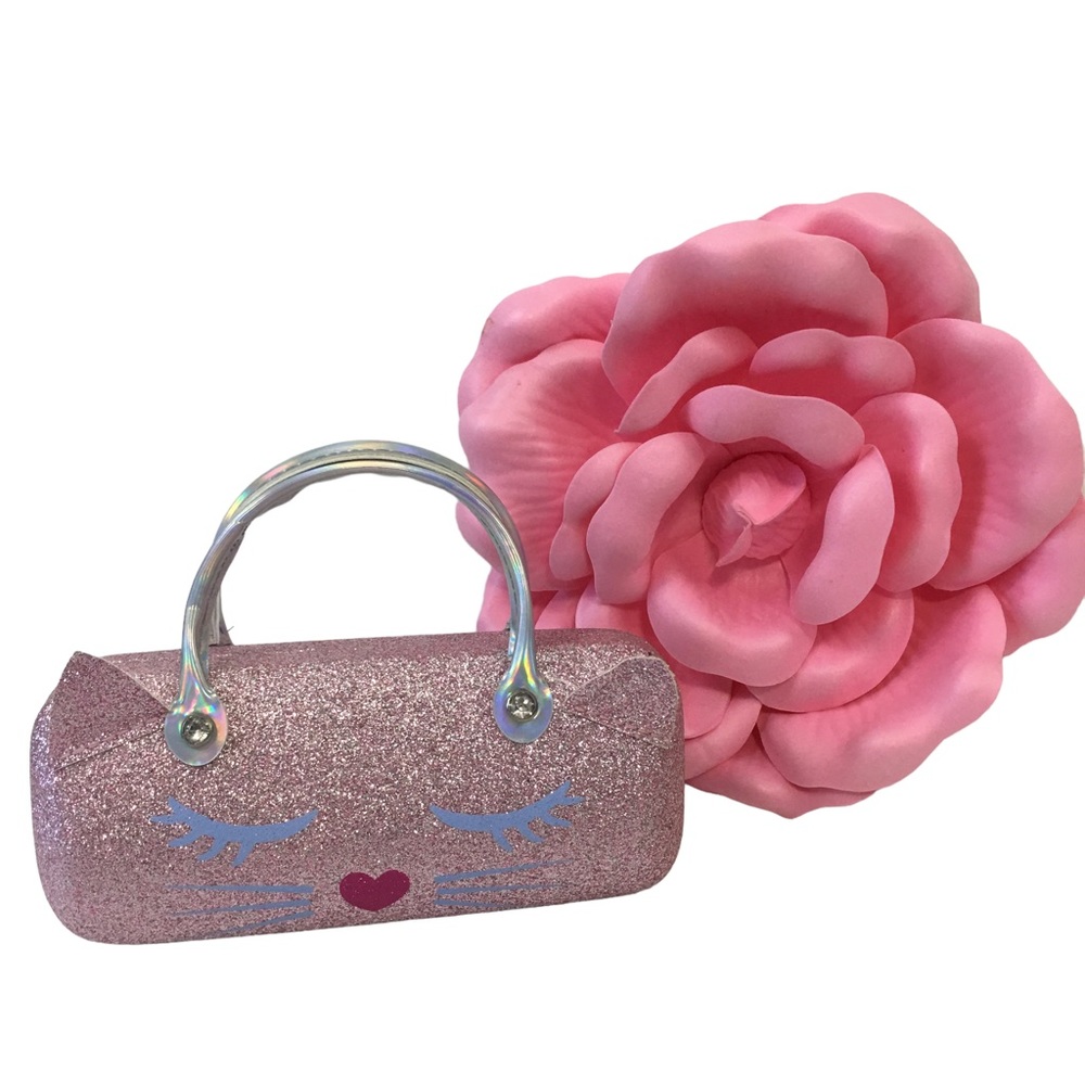 Women’s /Girl’s Closet Kitty metallic glasses case